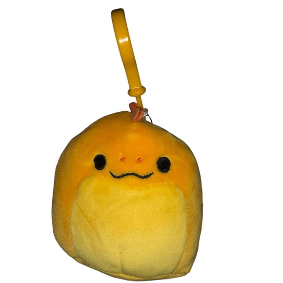 NWT Onel the orange eel squishmallow Kellytoy 3.5 clip - Picture 2 of 6